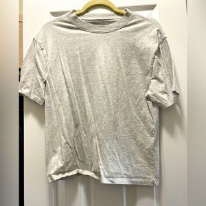 Grey boxy lounge tee